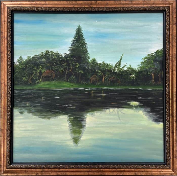 Nguyenxuanloc-NXL002-My Peaceful House-70x70-OilOnCanvas-2017