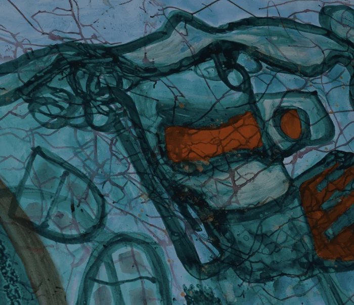 Hanguyentri-HNT004-The hidden girl and her dog-171x324cm-AcrylicOnCanvas-2021