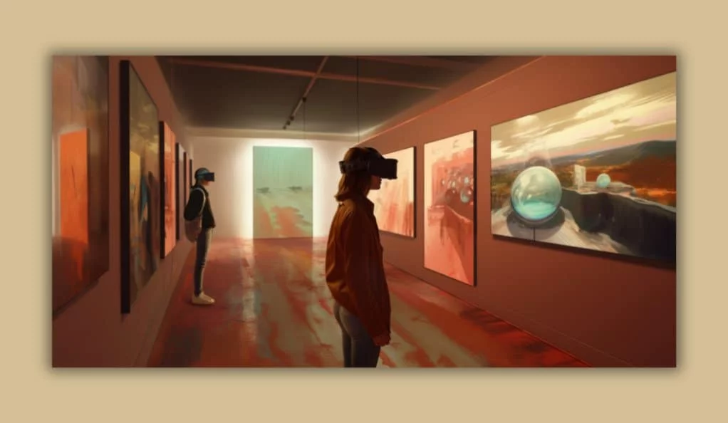 Virtual art exhibitions